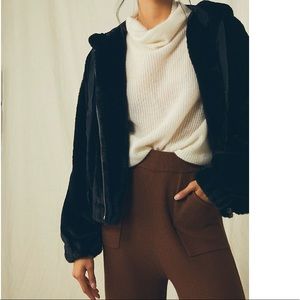 FREE PEOPLE Freya Fur Hoodie